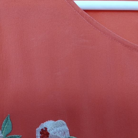 VINTAGE Dvf Floral Embroidered Silk Tunic Size 1x - Picture 14 of 15